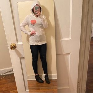 Old navy white shirt hoodie